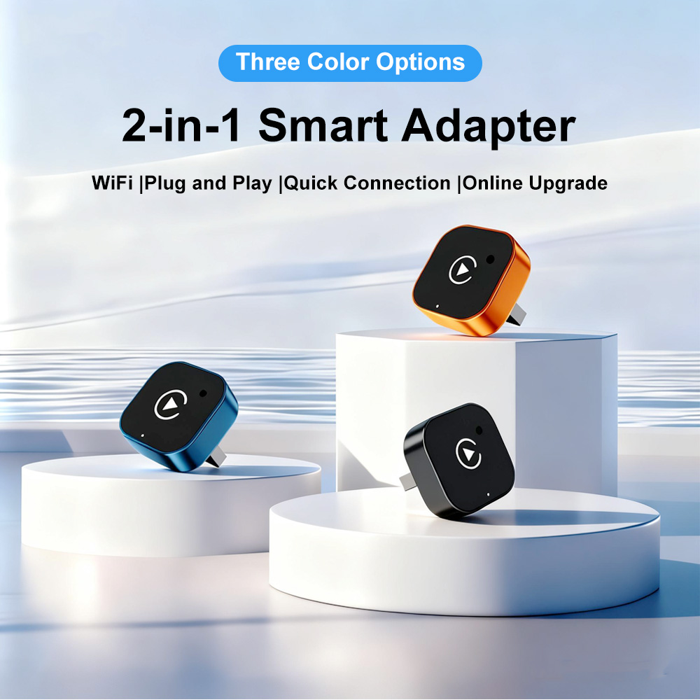 Travel Adapter Universal - محول كاربلاي لاسلكي 2 في 1