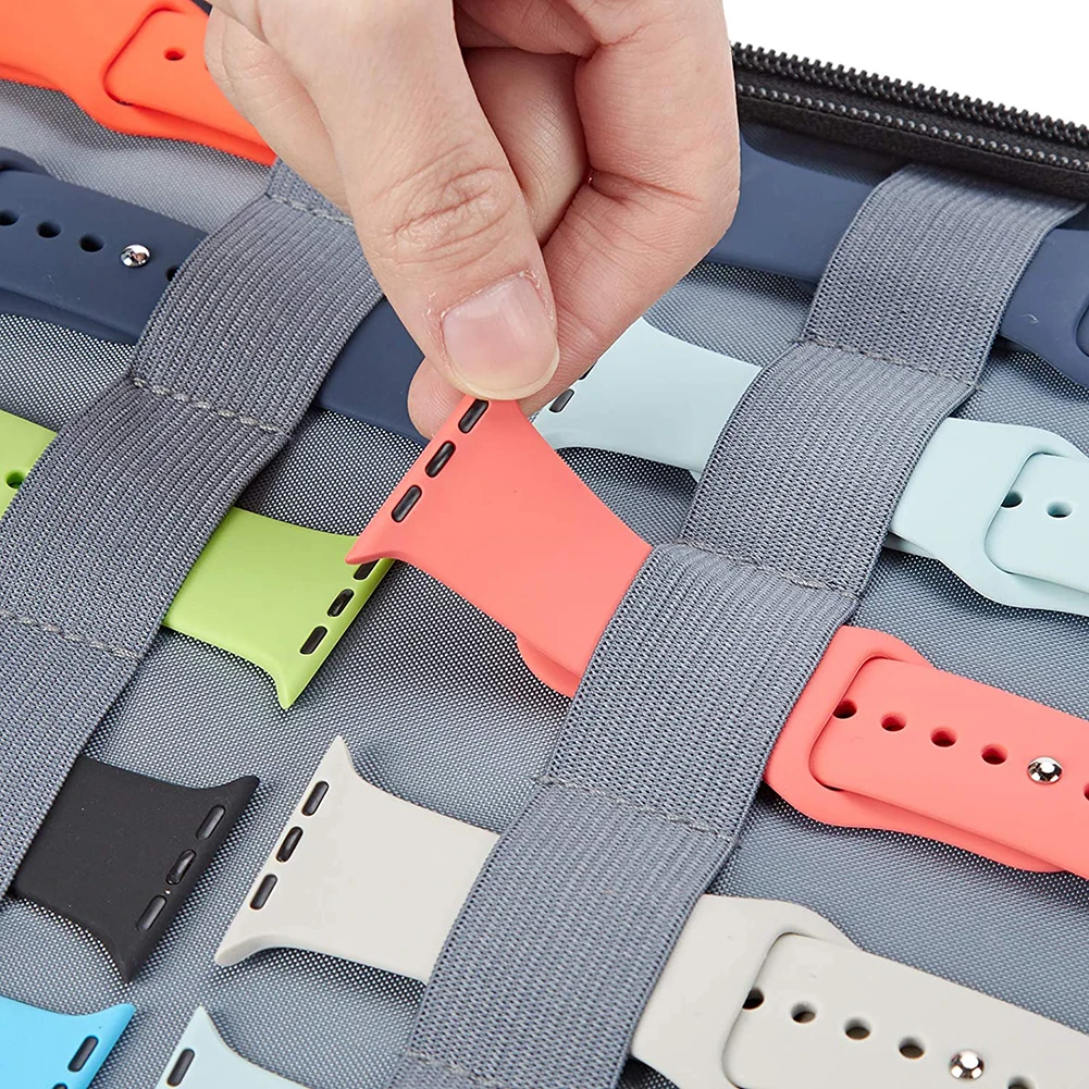 Xiaomi Travel Accessories - صندوق أربطة الساعات لساعة أبل/سامسونج/شاومي، كابل