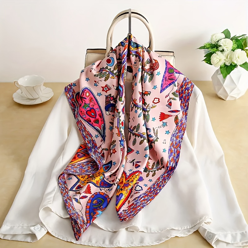 Travel Accessories To Gift - وشاح نسائي أنيق من البوليستر، شال