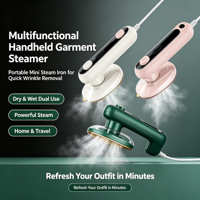 Mini Iron Travel - مكواة بخار محمولة متعددة الوظائف للملابس،