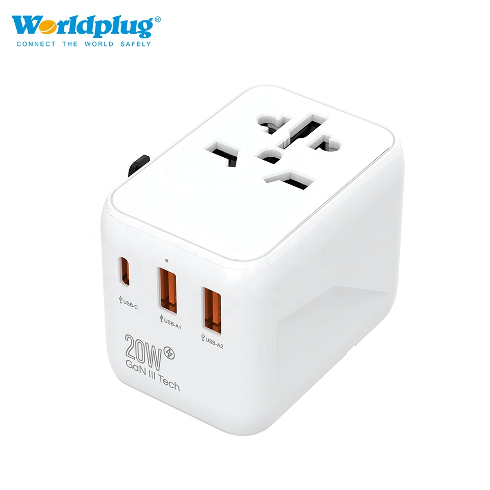 Travel Adapter Universal - شاحن جداري متعدد المنافذ من نوع