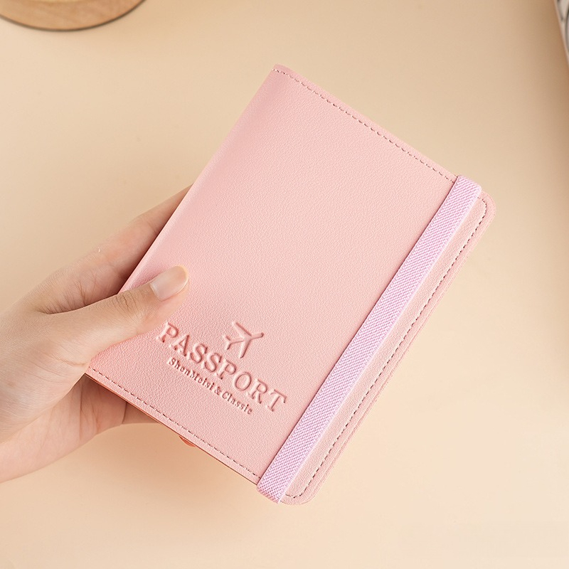 Travel Accessories Rfid - غطاء جواز سفر من الجلد الصناعي،