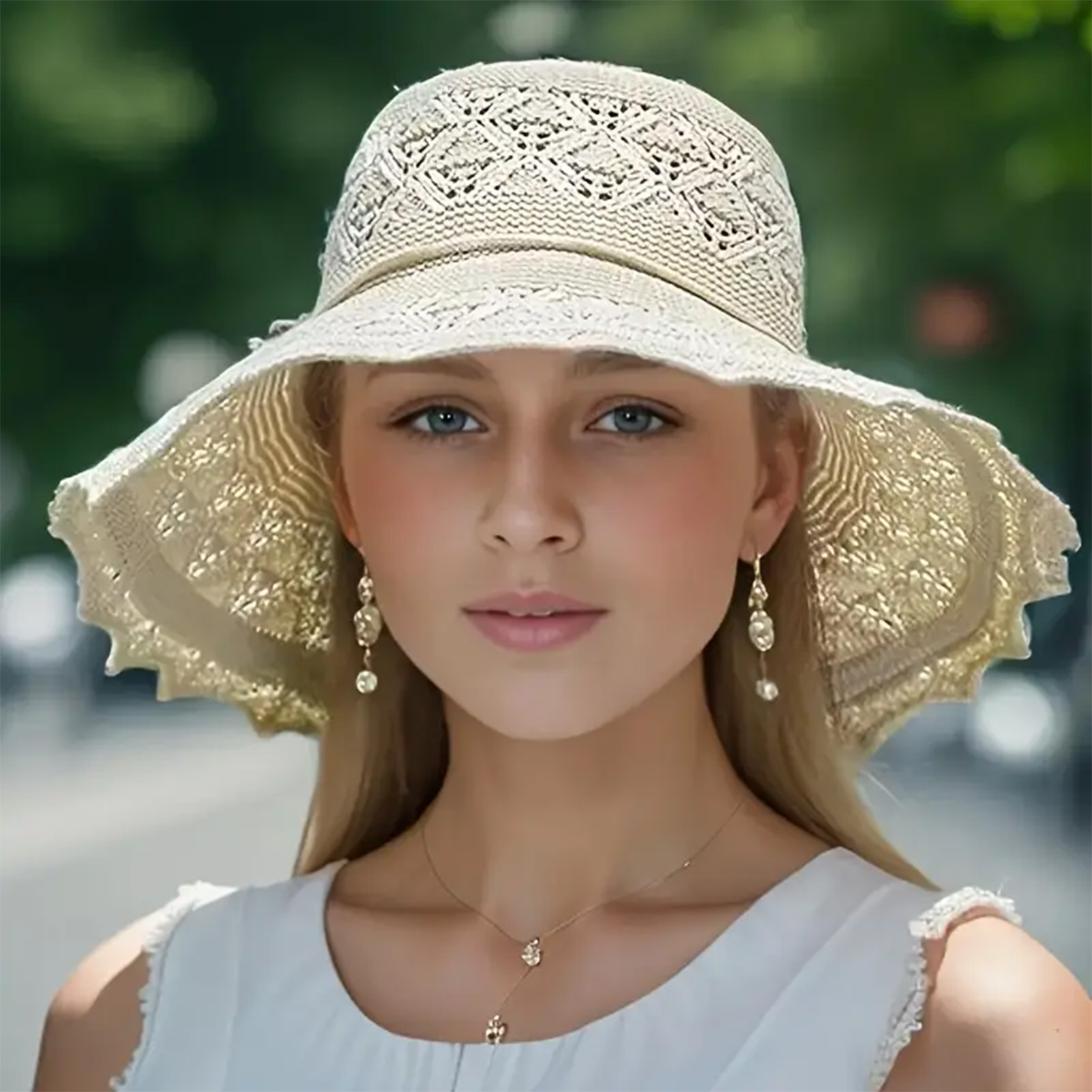Travel Accessories Teens - قبعات شاطئية صيفية أنيقة للنساء، قبعات