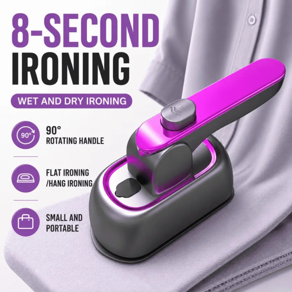 Mini Iron Travel - مكواة بخار محمولة باليد، مكواة كهربائية