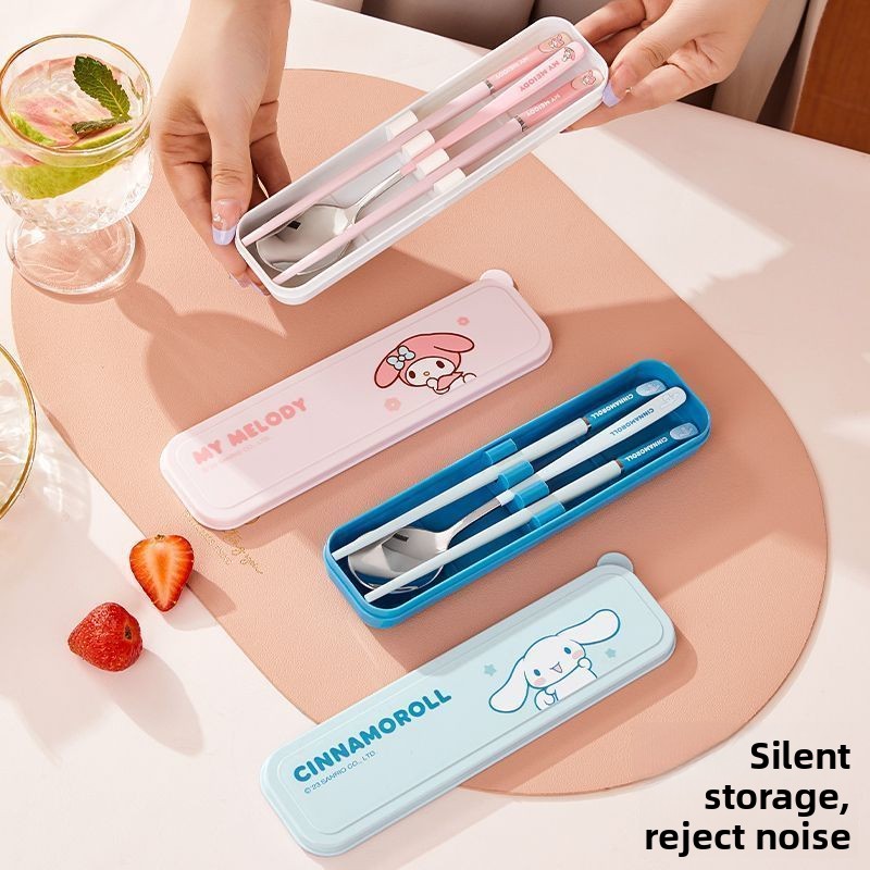 Travel Accessories Teens - طقم أدوات مائدة محمول بتصميم جمجمة