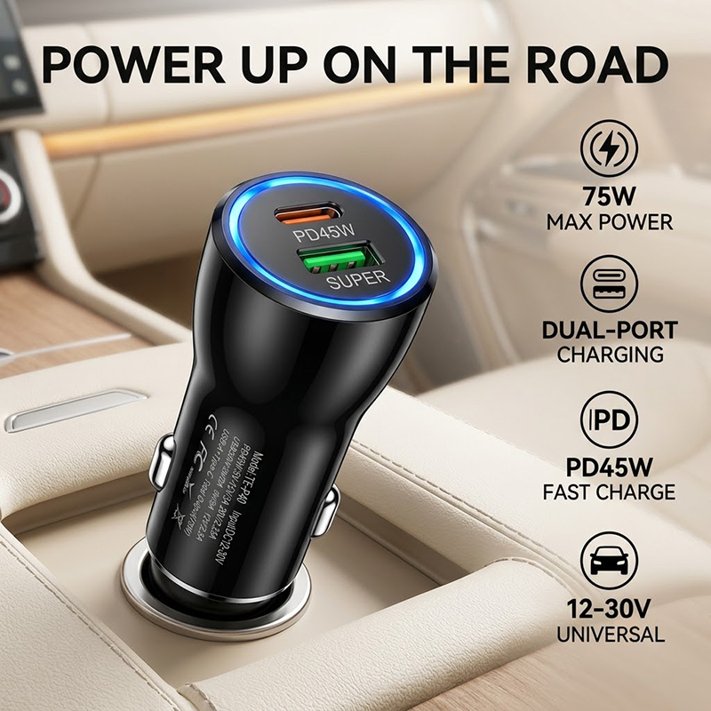 شاحن سيارة USB-C مزدوج المنفذ  - مراجعة Travel Adapter Universal وسعره