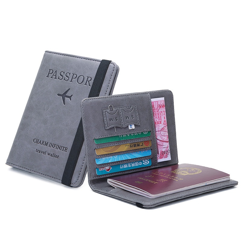 شريط مطاطي غطاء جواز سفر جلدي  - مراجعة Travel Accessories Rfid وسعره