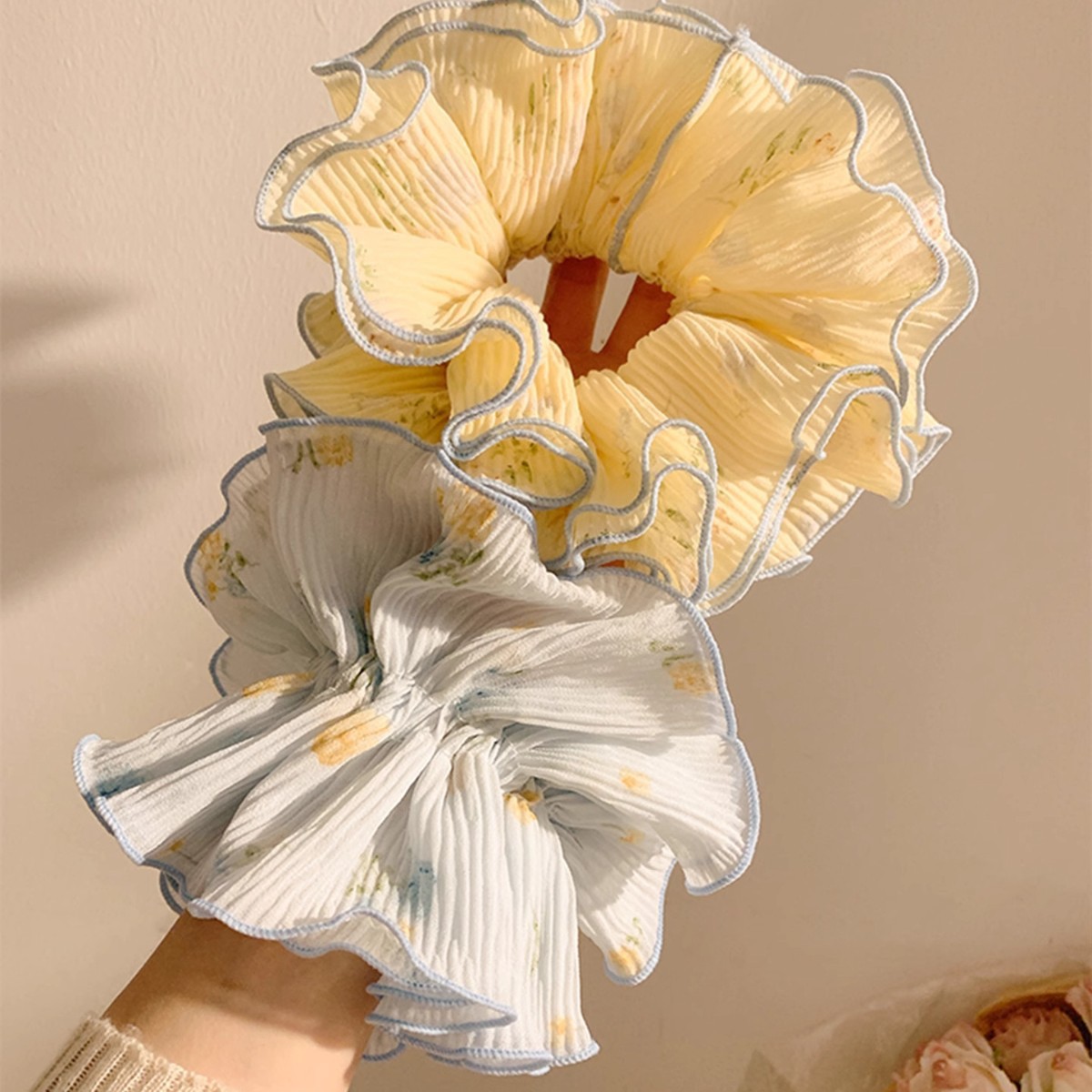 ربطات شعر زرقاء مزخرفة بالزهور - مراجعة Travel Accessories Girls وسعره