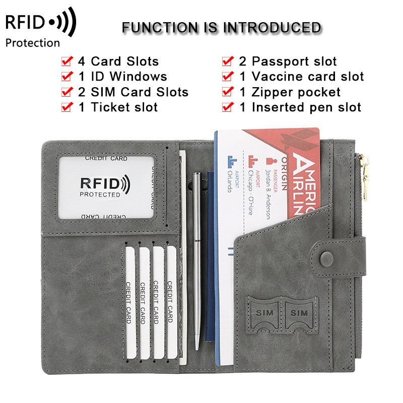 حافظة جواز سفر جديدة مضادة للس - مراجعة Travel Accessories Rfid وسعره