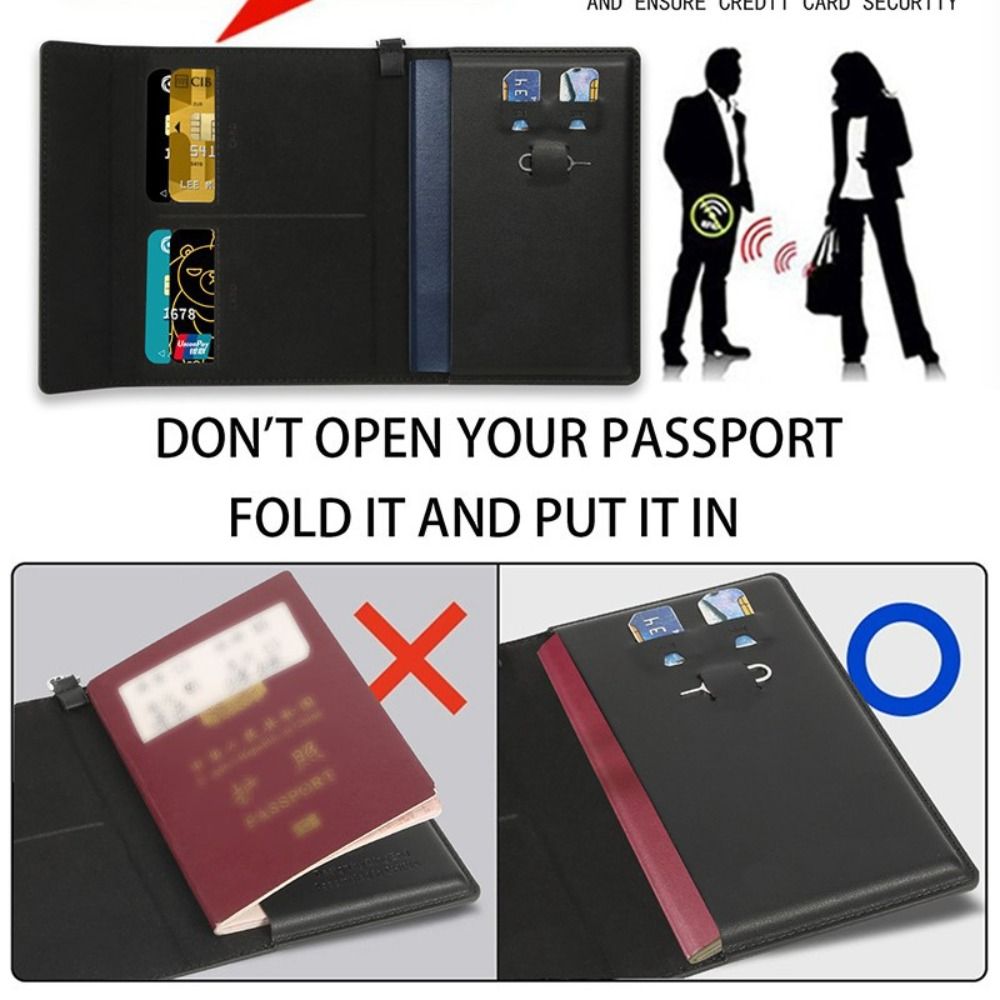 حامل جواز سفر بلون سادة، حقيبة - مراجعة Travel Accessories Rfid وسعره