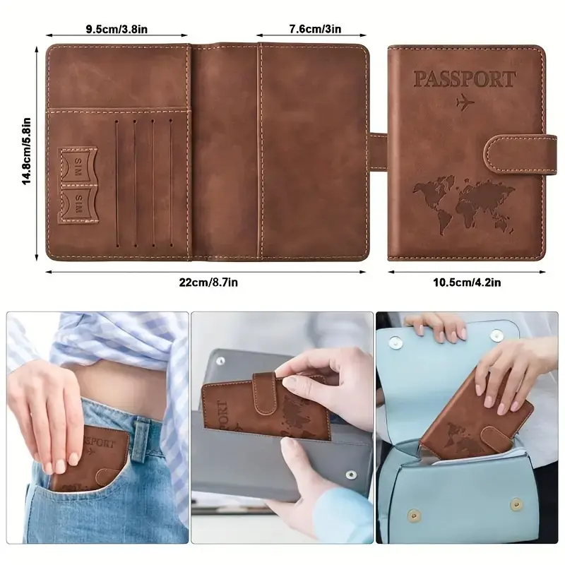 حافظة جواز سفر للجنسين مزودة ب - مراجعة Travel Accessories Rfid وسعره