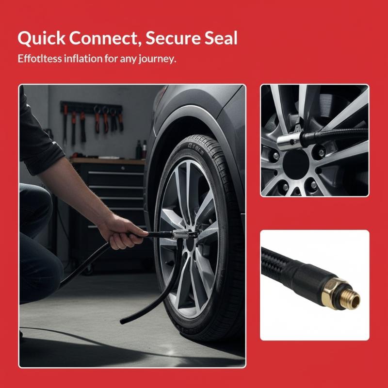 خرطوم نفخ إطارات السيارات بطول - مراجعة Travel Adapter Universal وسعره